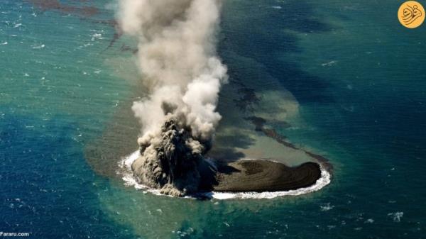 日本火山爆发后，世界上最新的岛屿出现了